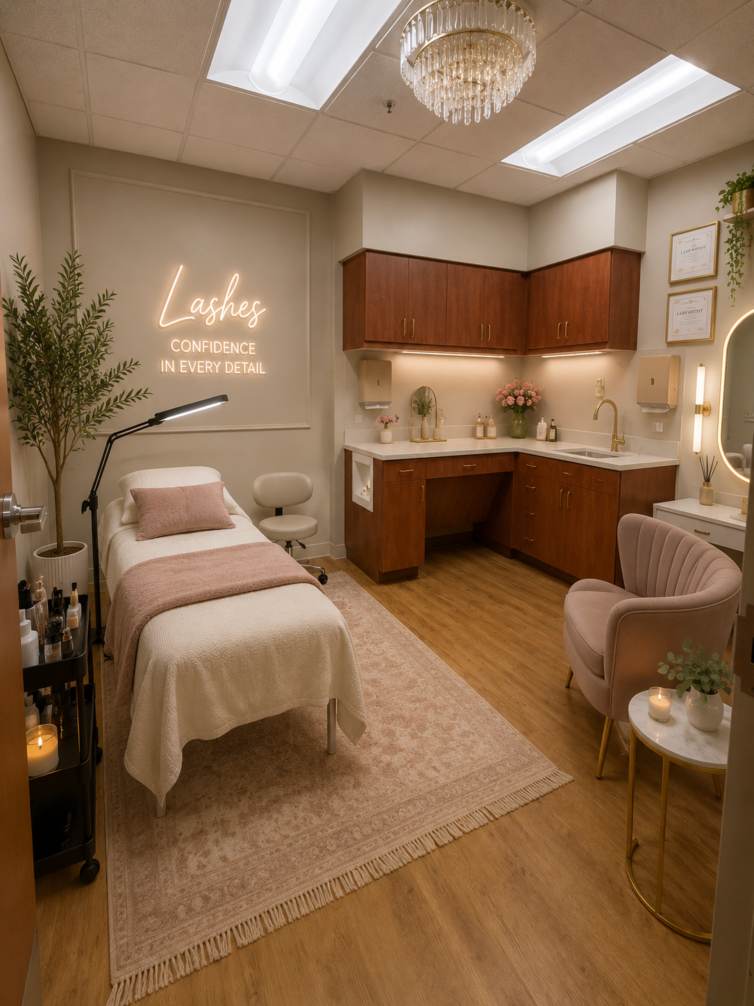 Hair styling suite at Suite Society STL